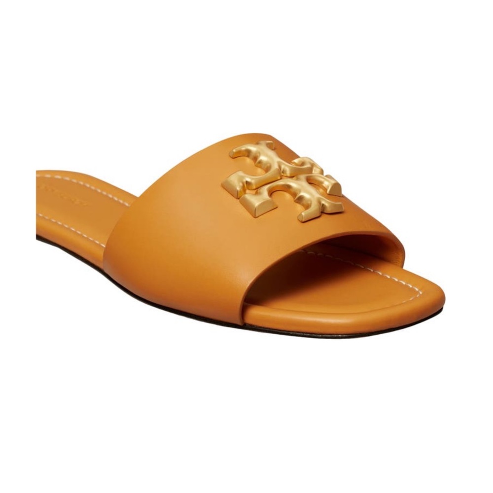 Tory Burch Eleanor Slides Arancio Size 11M NIB